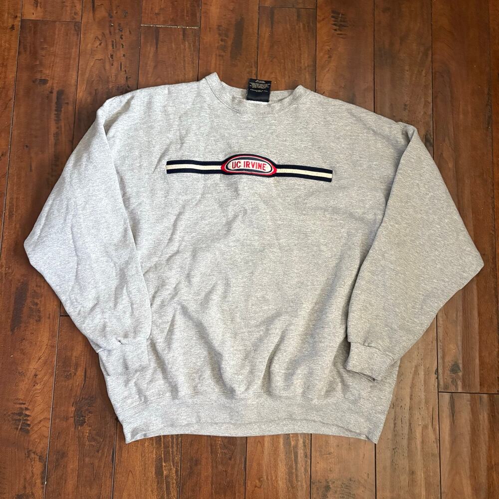 Vintage 90s UC Irvine Sweatshirt Mens XXL Gray California College University